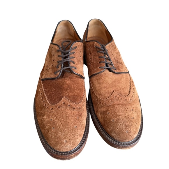 Antonio Maurizi Wingtip Suede Oxford, Brown main image 12
